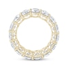 Thumbnail Image 3 of Oval-Cut Lab-Grown Diamond Eternity Band 6-3/4 - 8-1/6 ct tw 14K Yellow Gold
