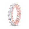 Thumbnail Image 2 of Princess-Cut Lab-Grown Diamond Eternity Band 6-3/4 - 8-5/8 ct tw 14K Rose Gold