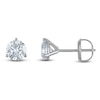 Thumbnail Image 1 of Round-Cut Lab-Grown Diamond Solitaire Stud Earrings 1 ct tw 18K White Gold (VS2/F)