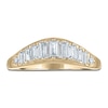 Thumbnail Image 3 of Vera Wang VOW Baguette & Round-Cut Lab-Grown Diamond Wedding Band 5/8 ct tw 14K Yellow Gold