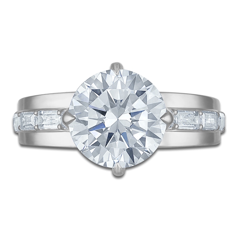 Main Image 3 of Vera Wang VOW Round-Cut Lab-Grown Diamond Engagement Ring 3-1/2 ct tw 14K White Gold