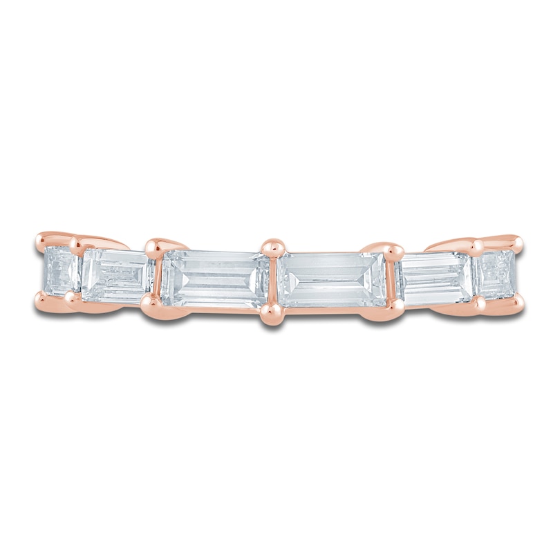 Main Image 3 of Pnina Tornai Baguette-Cut Lab-Grown Diamond Anniversary Ring 1 ct tw 14K Rose Gold