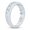 Thumbnail Image 2 of Lab-Grown Diamond Channel Wedding Band 1-1/2 ct tw 14K White Gold