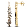 Thumbnail Image 1 of Le Vian Chocolate Ombré Diamond Scatter Drop Earrings 1-7/8 ct tw 14K Honey Gold