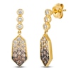 Thumbnail Image 2 of Le Vian Chocolate Ombré Diamond Kite Dangle Earrings 7/8 ct tw 14K Honey Gold