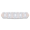 Thumbnail Image 3 of Certified Emerald-Cut Diamond Anniversary Ring 2 ct tw 18K Rose Gold