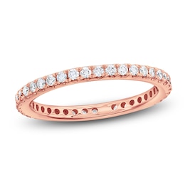 Lab-Grown Diamond Eternity Band 1/2 to 5/8 ct tw 14K Rose Gold