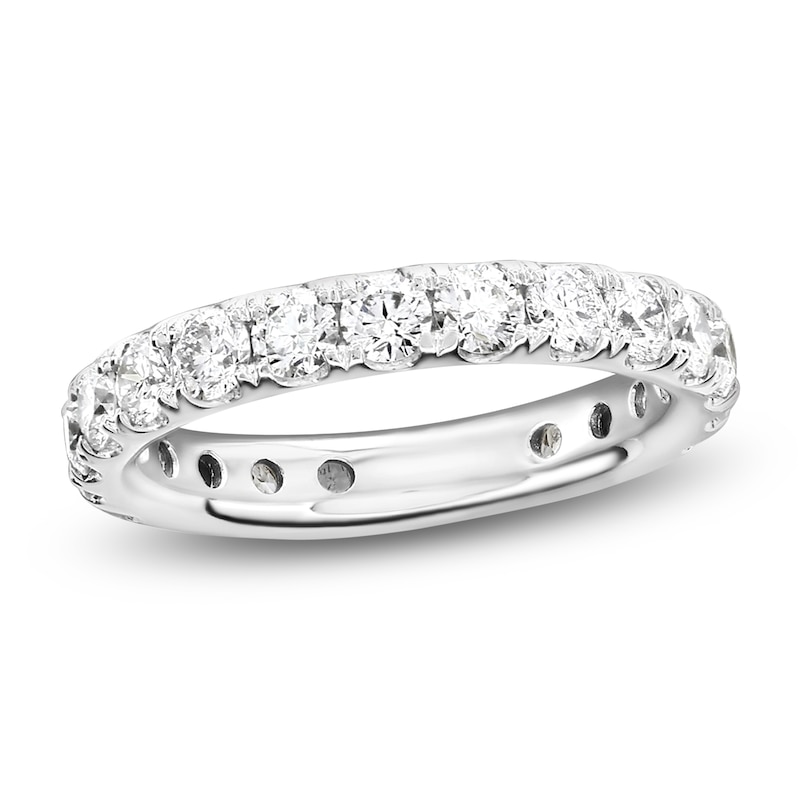Main Image 1 of Certified Diamond Eternity Band 1-3/4 to 2-1/3 ct tw Platinum
