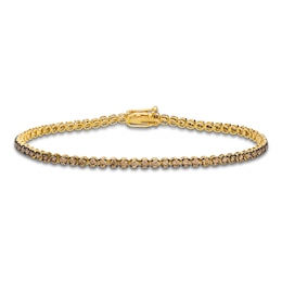 Le Vian Chocolate Diamond Tennis Bracelet 2 ct tw 14K Honey Gold 7"