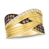 Thumbnail Image 1 of Le Vian Diamond Crossover Ring 3/4 ct tw 14K Honey Gold