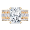 Thumbnail Image 3 of Radiant-Cut Lab-Grown Diamond Engagement Ring 4-3/4 ct tw 14K Yellow Gold