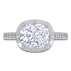 Thumbnail Image 3 of Cushion-Cut Lab-Grown Diamond East-West Engagement Ring 3-1/4 ct tw 14K White Gold