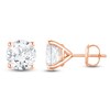 Thumbnail Image 1 of Round-Cut Lab-Grown Diamond Solitaire Stud Earrings 5 ct tw 14K Rose Gold (SI2/F)