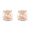 Thumbnail Image 4 of Round-Cut Lab-Grown Diamond Solitaire Stud Earrings 5 ct tw 14K Rose Gold (SI2/F)