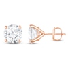 Thumbnail Image 1 of Round-Cut Lab-Grown Diamond Solitaire Stud Earrings 6 ct tw 14K Rose Gold (SI2/F)