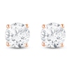 Thumbnail Image 3 of Round-Cut Lab-Grown Diamond Solitaire Stud Earrings 6 ct tw 14K Rose Gold (SI2/F)