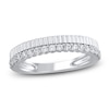 Thumbnail Image 1 of Certified Diamond Ribbed Anniversary Ring 1/3 ct tw 14K White Gold