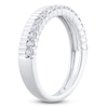Thumbnail Image 2 of Certified Diamond Ribbed Anniversary Ring 1/3 ct tw 14K White Gold