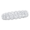Thumbnail Image 1 of Certified Oval-Cut Diamond Eternity Band 3 to 4 ct tw Platinum
