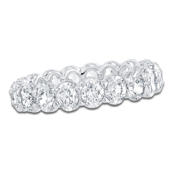 Chosen Certified Oval-Cut Diamond Eternity Band 3 to 4 ct tw Platinum