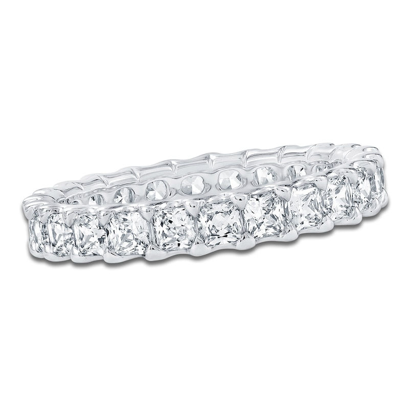 Main Image 1 of Certified Princess-Cut Diamond Eternity Band 1-5/8 to 2 ct tw Platinum