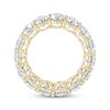 Thumbnail Image 3 of Oval-Cut Lab-Grown Diamond Eternity Band 6-3/4 to 8-1/6 ct tw 14K Yellow Gold