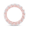 Thumbnail Image 3 of Princess-Cut Lab-Grown Diamond Eternity Band 6-3/4 to 8-5/8 ct tw 14K Rose Gold