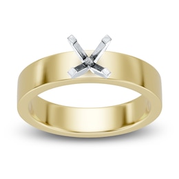 Solitaire Ring Setting 14K Yellow Gold 4mm