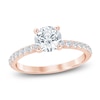 Thumbnail Image 1 of Round-Cut Lab-Grown Diamond Engagement Ring 1 ct tw 14K Rose Gold