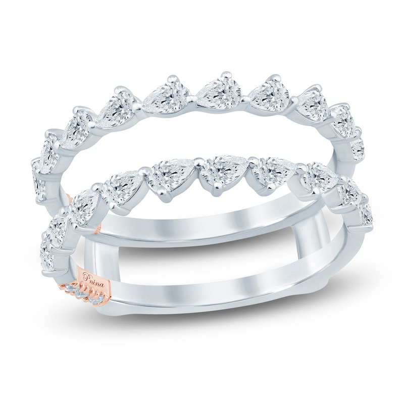 Main Image 1 of Pnina Tornai Lab-Grown Diamond Pear-Shaped Enhancer Ring 3/4 ct tw 14K White Gold