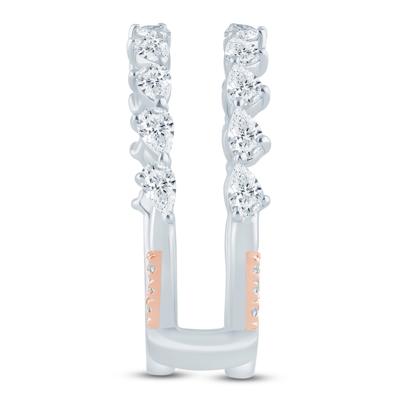 Main Image 4 of Pnina Tornai Lab-Grown Diamond Pear-Shaped Enhancer Ring 3/4 ct tw 14K White Gold