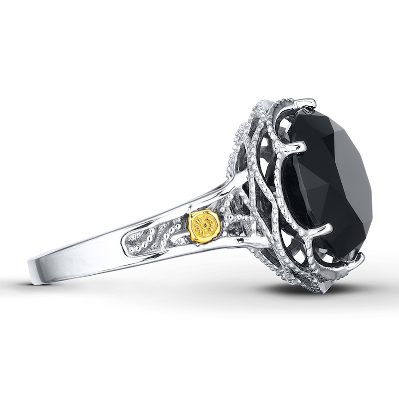 Tacori Onyx Ring Sterling Silver/18K Yellow Gold