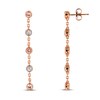 Thumbnail Image 1 of Natural Morganite Earrings Diamonds 14K Rose Gold