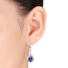 Thumbnail Image 1 of Tanzanite Drop Earrings 1-1/2 ct tw Diamonds 14K White Gold