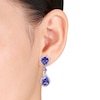 Thumbnail Image 1 of Tanzanite Earrings 1 ct tw Diamonds 14K White Gold