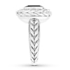 Thumbnail Image 3 of Onyx Ring Cushion-cut Sterling Silver