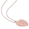 Thumbnail Image 3 of Heart Locket White Topaz Pink Rhodium Sterling Silver