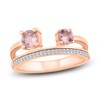 Thumbnail Image 0 of Morganite Ring 1/15 ct tw Diamonds 10K Rose Gold