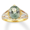Thumbnail Image 0 of Apatite Ring 5/8 ct tw Diamonds 14K Yellow Gold