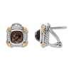 Thumbnail Image 2 of Quartz Earrings 1/5 ct tw Diamonds Sterling Silver/14K Gold