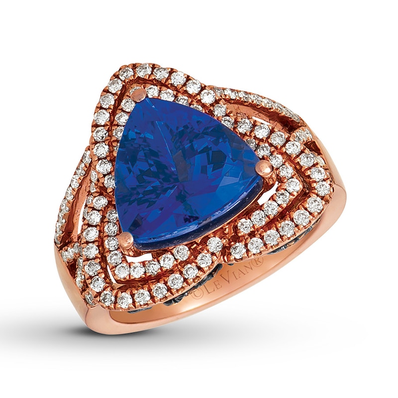 Le Vian Tanzanite Ring 7/8 ct tw Diamonds 14K Strawberry Gold