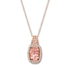 Thumbnail Image 0 of Le Vian Morganite Necklace 1-7/8 ct tw Diamonds 14K Gold