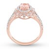 Thumbnail Image 1 of Morganite Ring 1/5 ct tw Diamonds 10K Rose Gold