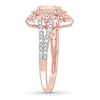 Thumbnail Image 2 of Morganite Ring 1/5 ct tw Diamonds 10K Rose Gold