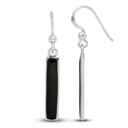 Onyx Dangle Earrings Sterling Silver