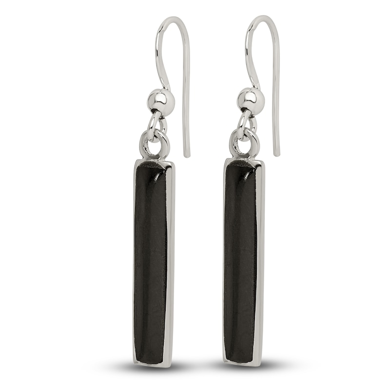 Main Image 2 of Onyx Dangle Earrings Sterling Silver