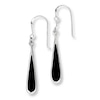 Thumbnail Image 1 of Onyx Teardrop Earrings Sterling Silver