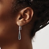 Thumbnail Image 3 of Onyx Teardrop Earrings Sterling Silver