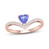 Thumbnail Image 0 of Natural Tanzanite Ring 1/10 ct tw Diamonds 10K Rose Gold