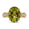 Thumbnail Image 3 of Natural Quartz Ring 1/15 ct tw Diamonds 10K Yellow Gold